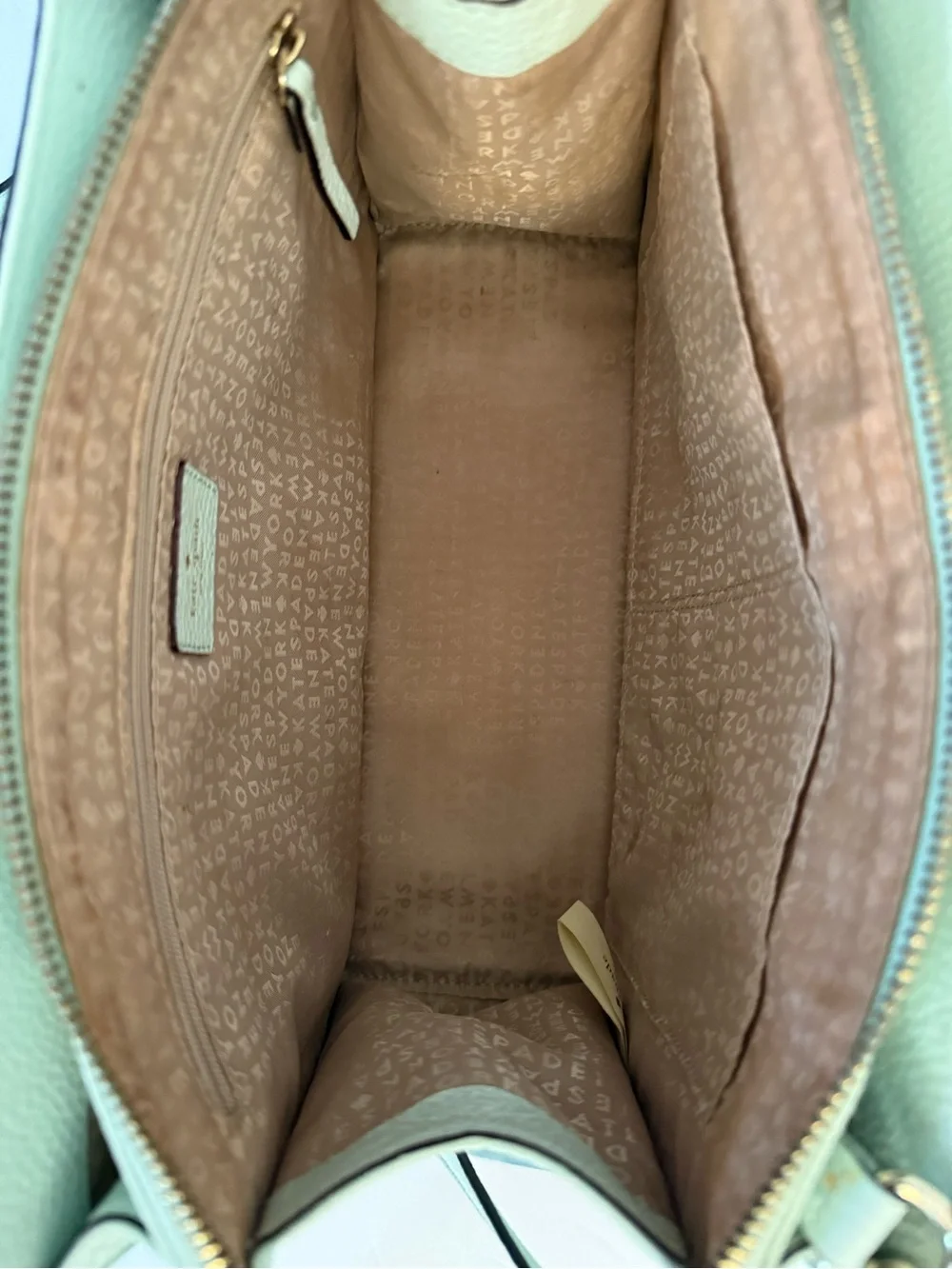 kate spade Mint Green Pebble Leather Satchel